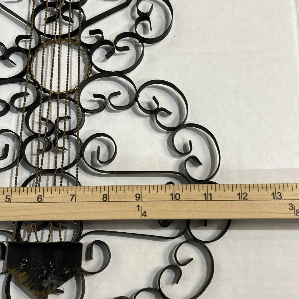 Vintage Guitar Metal Scrollwork Wall‎ Hanging Decoration 27